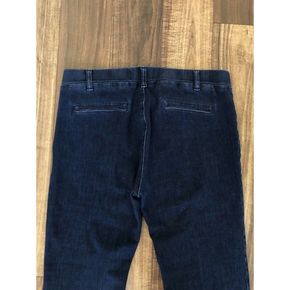 Betabrand Womens Pull On Jeans Size M Stretch Dark Indigo Blue Straight Leg Yoga - Picture 7 of 9